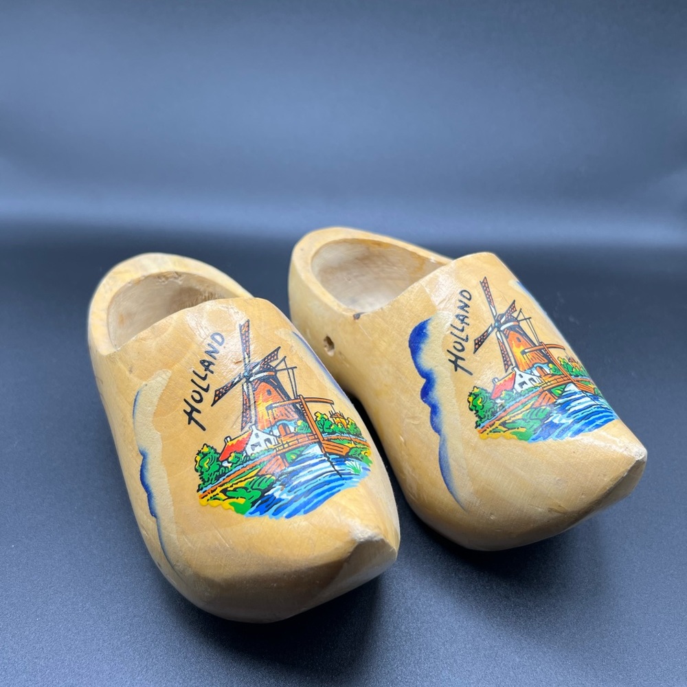 Souvenir Holland Dutch Clogs Wooden Shoes Decorative Unless The Shoes Fit. 🤷‍♀️